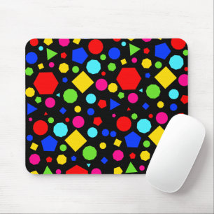 Mousepad Padrão geométrico colorido