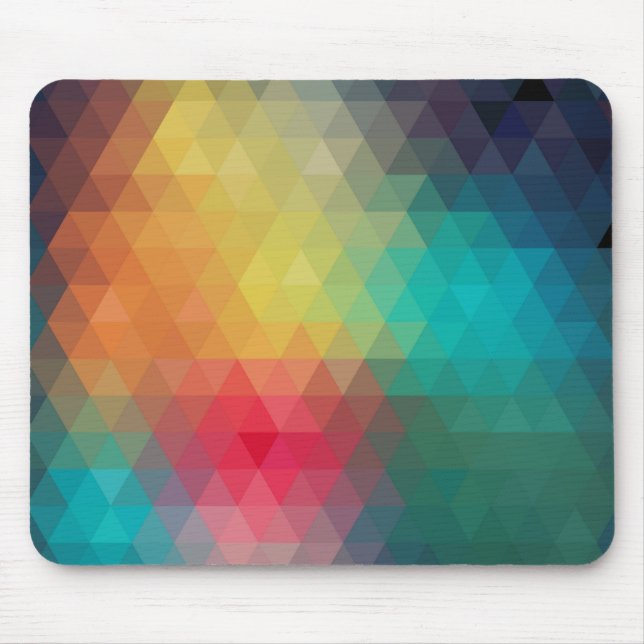 Mousepad Padrão Geométrico Colorido 1 (Frente)