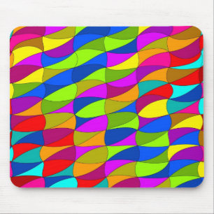 Mousepad Padrão geométrico confuso de energia de flores