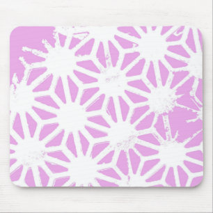 Mousepad Padrão geométrico cor-de-rosa