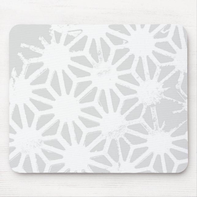 Mousepad Padrão geométrico das cinzas pálidas (Frente)