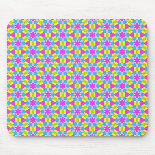 Mousepad Padrão Geométrico de Cor 02 (Frente)
