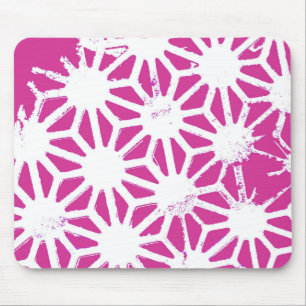 Mousepad Padrão geométrico de Fuchsia