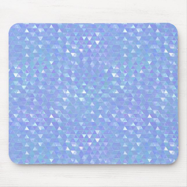 Mousepad Padrão Geométrico de Triângulos da Moda Violeta Az (Frente)