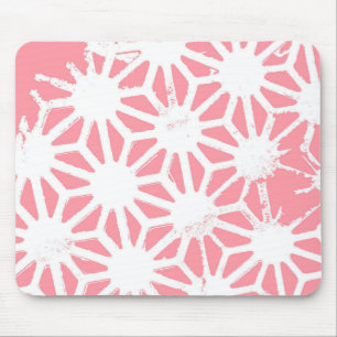 Mousepad Padrão geométrico do coral