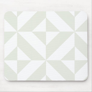 Mousepad Padrão Geométrico do Deco Cubo da Cinza Pálida