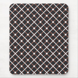 Mousepad Padrão geométrico em tons pretos e castanhos quent
