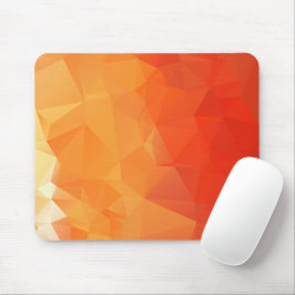 Mousepad Padrão Geométrico Laranja e Vermelho