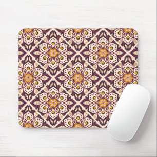 Mousepad Padrão Geométrico Moderno de Meados do Século – Ab
