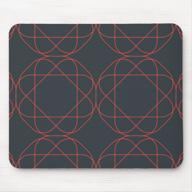 Mousepad Padrão geométrico moderno, simples, fofo e lúdico (Frente)