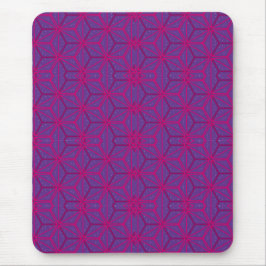 Mousepad Padrão geométrico retrô rosa