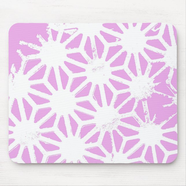Mousepad Padrão geométrico rosa (Frente)