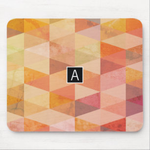 Mousepad Padrão Geométrico Triângulo Macio Monogramado