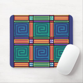Mousepad Padrão Geométrico Vibrante