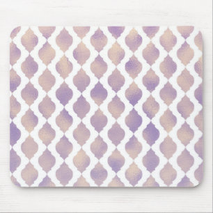 Mousepad Padrão Glamour Roupas Roxo Marroquino Chic