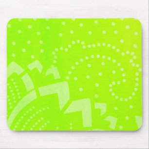 Mousepad padrão gráfico de faixa geomêntrica do verde limão