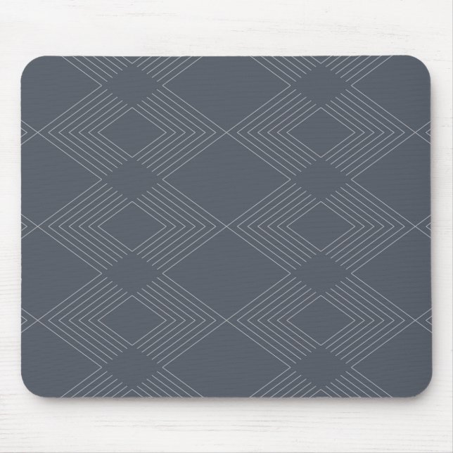 Mousepad Padrão gráfico simples, elegante, urbano, de linha (Frente)