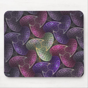 Mousepad Padrão Infinito de Abstrato de Desejo Roxo