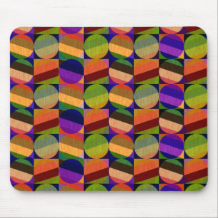 Mousepad Padrão inspirado na Vintage colorida