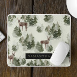 Mousepad Padrão Invisível da Floresta de Inverno da Aquarel<br><div class="desc">Abraçar a beleza serena do inverno com nosso Padrão Invisível da Floresta de Inverno de Aquarela. Este belo design capta a essência encantadora de uma floresta coberta de neve,  perfeita para adicionar um toque de magia sazonal à sua vida.</div>