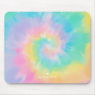 Mousepad Padrão legal do Rainbow Tie Dye Personalizado
