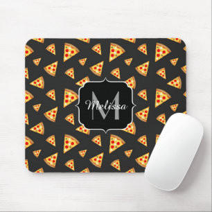 Mousepad Padrão legal e divertido de fatias de pizza Monogr