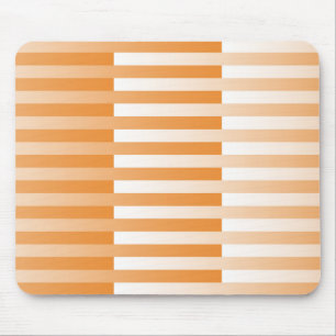 Mousepad Padrão Listrado Laranja Branco
