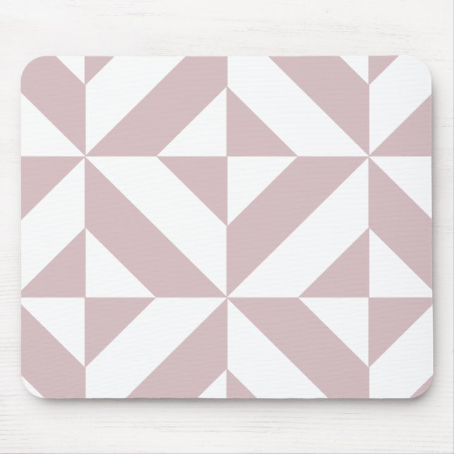 Mousepad Padrão Mauve Geométrico Deco Cube (Frente)