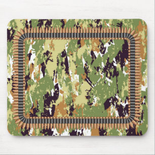 Mousepad Padrão militar com bala