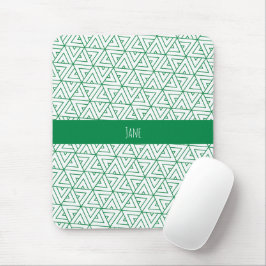 Mousepad Padrão mínimo branco hexágono
