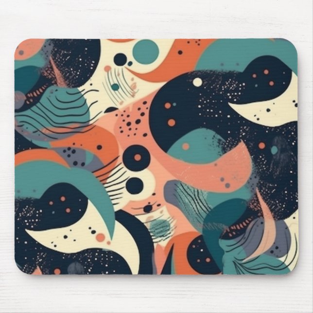 Mousepad Padrão mínimo sem costura Abstrato - Geométrico (1 (Frente)