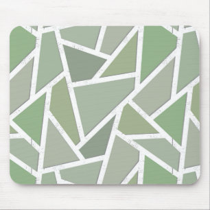 Mousepad Padrão mosaico verde-oliva
