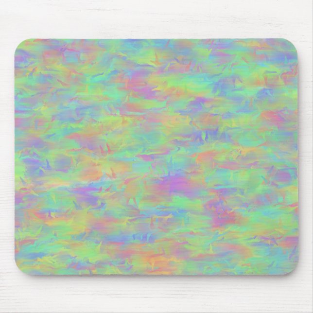 Mousepad Padrão Multicolorido Abstrato (Frente)
