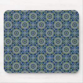 Mousepad Padrão Oriental Azul