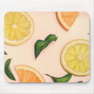 Mousepad padrão pastel de fruta