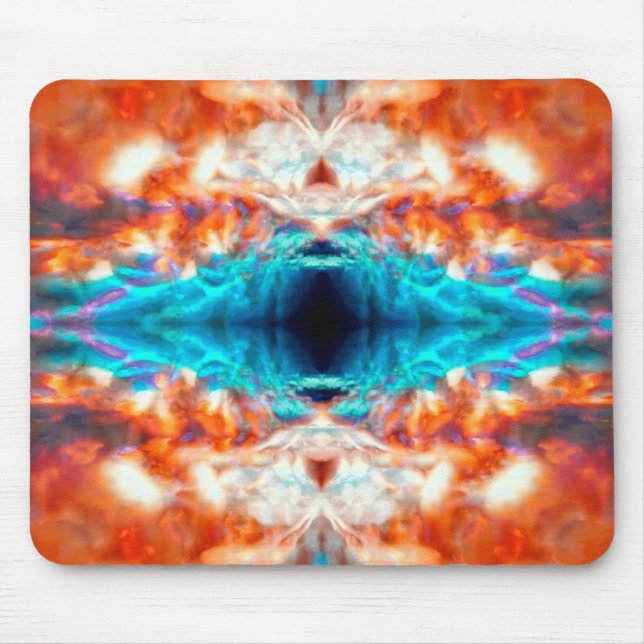Mousepad Padrão psicodélico abstrato (Frente)