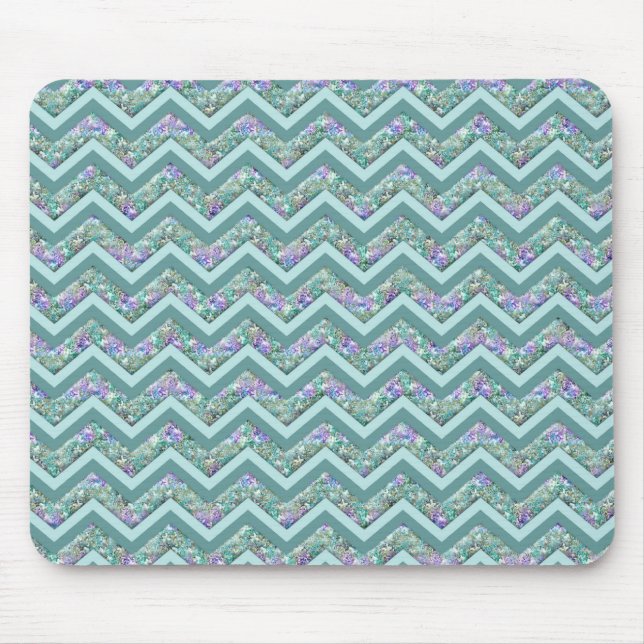 Mousepad Padrão Rainbow Foil ZigZag (Frente)