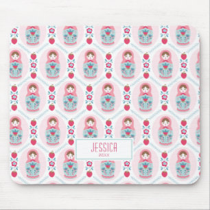 Mousepad Padrão Rosa Moderno da Tendência