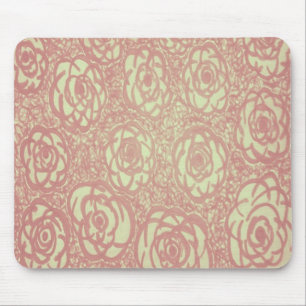 Mousepad Padrão Rosa Rosa Rosa bonito
