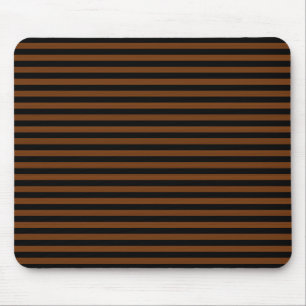Mousepad Padrão sem costura de Black Stripes castanho
