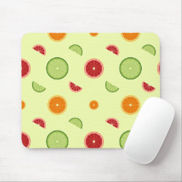 Mousepad Padrão Sem Costura de Fatias de Laranja