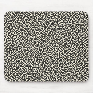 Mousepad Padrão sem costura do Livro de Composição Preto