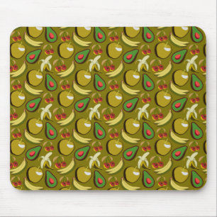 Mousepad Padrão sem descontinuidades da fruta tropical amar