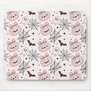 Mousepad Padrão sem soldadura do Pastel Pink Halloween (5)