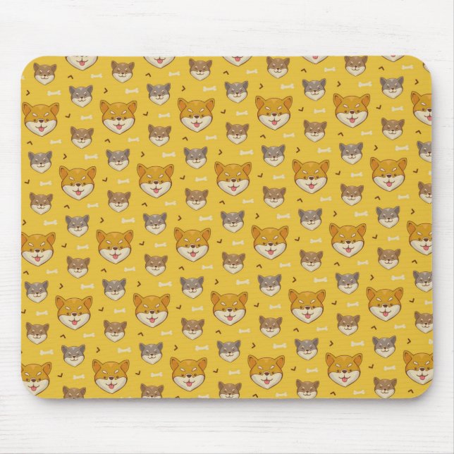 Mousepad Padrão Shiba Inu (Frente)