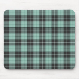 Mousepad Padrão simples de tartan em turquesa