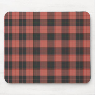 Mousepad Padrão simples de tartan em vermelho
