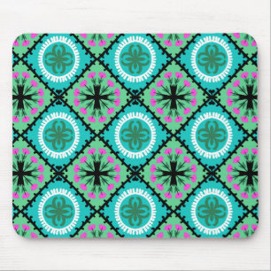 Mousepad Padrão Suzani com Motifs Uzbeques e Kazakh