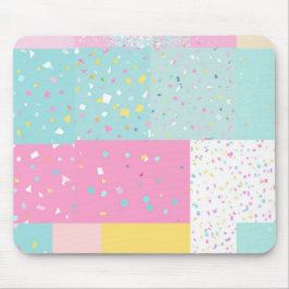 Mousepad Padrão Terrazzo pop Cute Patchwork