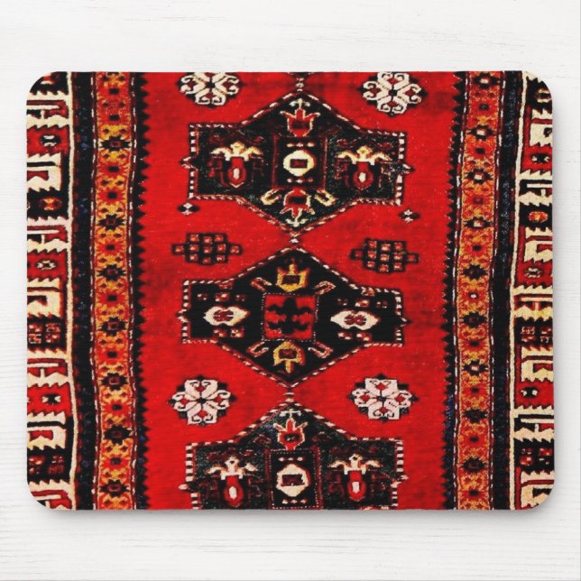 Mousepad Padrão tribal oriental de tapete (Frente)
